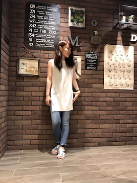 「Munich（ミューニック）のアイテム」を使った、Arrさん（レディース・156cm）の夏コーディネート