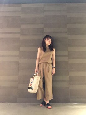「Moname（モナーム）のアイテム（ワンピース/ドレス）」を使った、Arrさん（レディース・156cm）の夏コーディネート