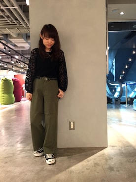 「Moname（モナーム）のアイテム（その他パンツ）」を使った、Arrさん（レディース・156cm）の夏コーディネート