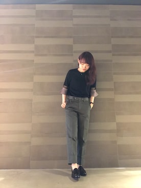 「Moname（モナーム）のアイテム（その他パンツ）」を使った、Arrさん（レディース・156cm）の夏コーディネート