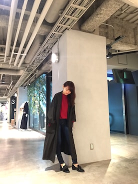 「YANUK（ヤヌーク）のアイテム」を使った、Arrさん（レディース・156cm）の秋コーディネート