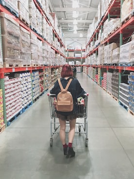 「GAP（ギャップ）のアイテム（バックパック/リュック）」を使った、Aoi☺︎さん（レディース・152cm）の秋コーディネート