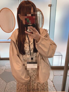 「アパレルスタッフ」｜「アイテム（マウンテンパーカー）」を使った、輝さん（レディース・148cm）の春コーディネート