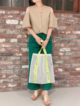「WEEKEND(ER)（ウィークエンダー）のアイテム」を使った、123さん（レディース・158cm）の夏コーディネート