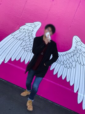 「仙台」｜「アイテム（アクセサリー）」を使った、ふーがさん（メンズ・175cm）の冬コーディネート