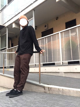 「ラコステ」｜「アイテム（スリッポン）」を使った、I.N.Oさん（メンズ・178cm）の夏コーディネート