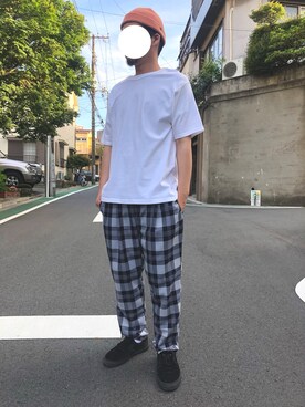 「YARD PLUS（ヤードプリュス）のアイテム（パンツ）」を使った、I.N.Oさん（メンズ・178cm）の夏コーディネート