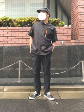 「YARD PLUS（ヤードプリュス）のアイテム（スラックス）」を使った、I.N.Oさん（メンズ・178cm）の夏コーディネート