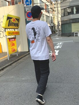 「soe（ソーイ）のアイテム（その他パンツ）」を使った、I.N.Oさん（メンズ・178cm）の夏コーディネート