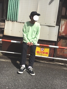 「soe（ソーイ）のアイテム（その他パンツ）」を使った、I.N.Oさん（メンズ・178cm）の夏コーディネート