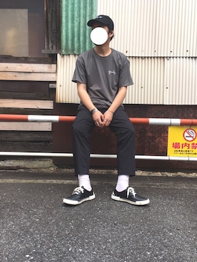 「soe（ソーイ）のアイテム（その他パンツ）」を使った、I.N.Oさん（メンズ・178cm）の夏コーディネート
