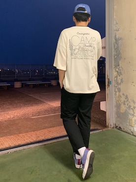 「soe（ソーイ）のアイテム（その他パンツ）」を使った、I.N.Oさん（メンズ・178cm）の夏コーディネート