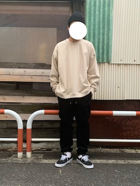 「CPH（シーピーエイチ）のアイテム（ニットキャップ/ビーニー）」を使った、I.N.Oさん（メンズ・178cm）の秋コーディネート