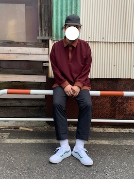 「soe（ソーイ）のアイテム（その他パンツ）」を使った、I.N.Oさん（メンズ・178cm）の秋コーディネート