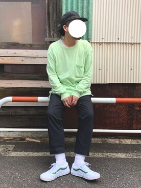 「YARD PLUS（ヤードプリュス）のアイテム（スラックス）」を使った、I.N.Oさん（メンズ・178cm）の秋コーディネート