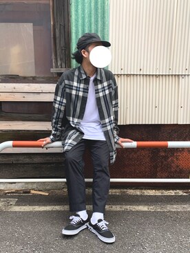 「soe（ソーイ）のアイテム（その他パンツ）」を使った、I.N.Oさん（メンズ・178cm）の秋コーディネート