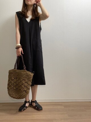 しまむら シマムラ の 襟付きヒョウ柄 ワンピース ワンピース Wear