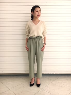chiekobayashiさん（レディース・160cm）の冬コーディネート