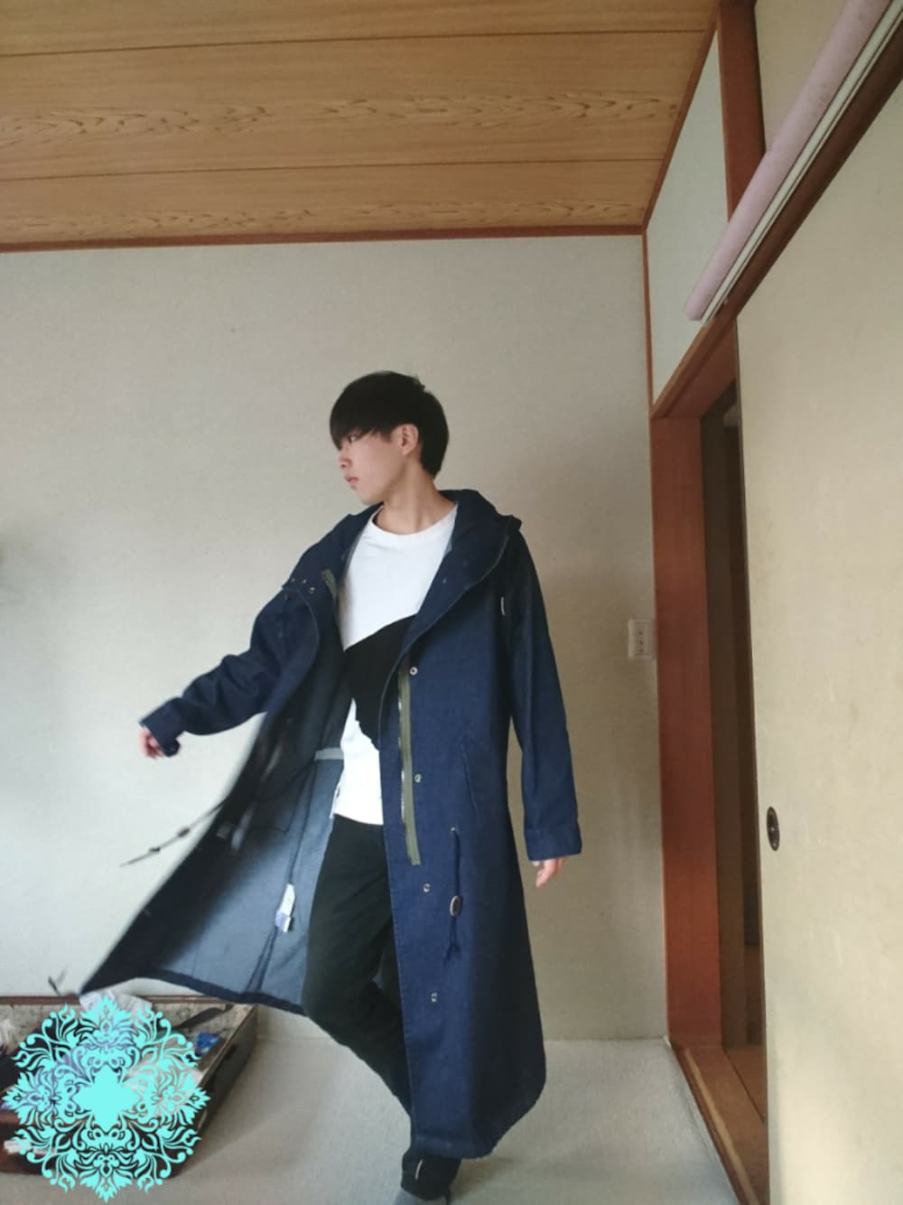 antiqua（アンティカ）の「デニムモッズコート（モッズコート）」 - WEAR