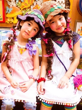 「アイテム（ワンピース/ドレス）」を使った、kayoさん（キッズ・110cm）の秋コーディネート