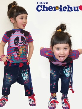 「cherichu❤︎」｜kayoさん（キッズ・110cm）の秋コーディネート