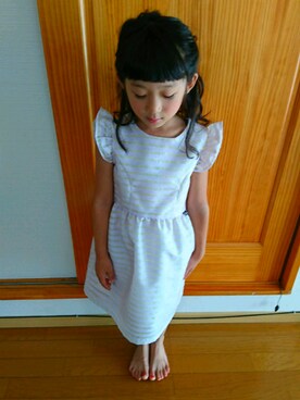 「abcd（ナシ）のアイテム（ワンピース/ドレス）」を使った、やま さん（キッズ・120cm）の夏コーディネート