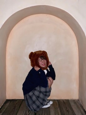 「ユニバ」｜まゆまろさん（レディース・154cm）の秋コーディネート