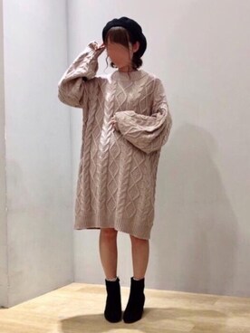 「ORiental TRaffic(ORiental TRaffic)」｜「アイテム（ハンチング/ベレー帽）」を使った、まゆまろさん（レディース・154cm）の秋コーディネート