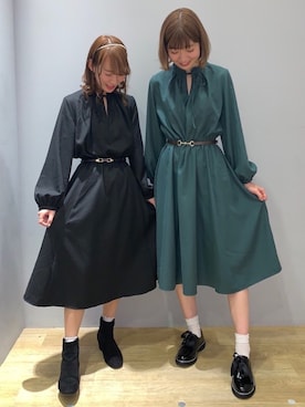 「お揃い」｜まゆまろさん（レディース・154cm）の秋コーディネート