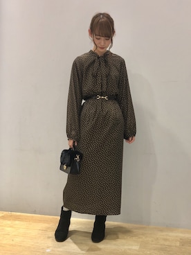 まゆまろさん（レディース・154cm）の冬コーディネート