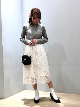 「上品コーデ」｜まゆまろさん（レディース・154cm）の冬コーディネート