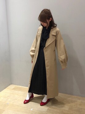 「ORiental TRaffic(ORiental TRaffic)」｜「アイテム（ブルゾン）」を使った、まゆまろさん（レディース・154cm）の冬コーディネート