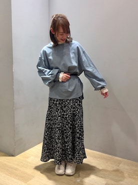 「FILA（フィラ）のアイテム（シューズ）」を使った、まゆまろさん（レディース・154cm）の冬コーディネート