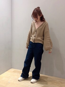 「FILA（フィラ）のアイテム（シューズ）」を使った、まゆまろさん（レディース・154cm）の春コーディネート