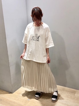 「ぷーさん」｜まゆまろさん（レディース・154cm）の春コーディネート