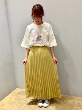 「ぷーさん」｜まゆまろさん（レディース・154cm）の春コーディネート