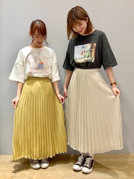 「ぷーさん」｜まゆまろさん（レディース・154cm）の春コーディネート