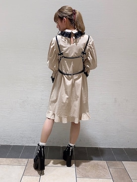 「Honey Salon（ハニーサロン）のアイテム（ファッション雑貨）」を使った、まゆまろさん（レディース・154cm）の夏コーディネート