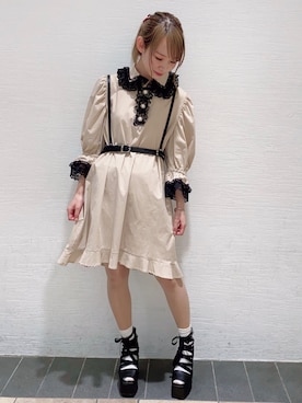 「Honey Salon（ハニーサロン）のアイテム（ファッション雑貨）」を使った、まゆまろさん（レディース・154cm）の夏コーディネート