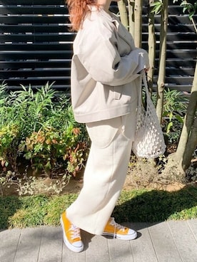 「レイカズン(Ray Cassin)」｜「アイテム（ブルゾン）」を使った、Raycassin_officialさん（レディース・160cm）の夏コーディネート