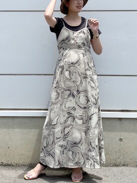 「RAY CASSIN（レイカズン）のアイテム（ワンピース/ドレス）」を使った、Raycassin_officialさん（レディース・160cm）の夏コーディネート