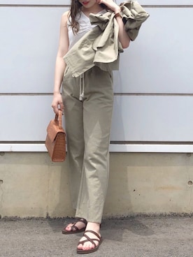 「RAY CASSIN（レイカズン）のアイテム（テーラードジャケット）」を使った、Raycassin_officialさん（レディース・160cm）の夏コーディネート
