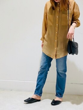 「RAY CASSIN（レイカズン）のアイテム（スリッポン）」を使った、Raycassin_officialさん（レディース・158cm）の夏コーディネート