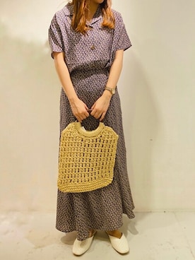「RAY CASSIN（レイカズン）のアイテム（スリッポン）」を使った、Raycassin_officialさん（レディース・154cm）の夏コーディネート