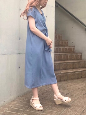 「RAY CASSIN（レイカズン）のアイテム（ワンピース/ドレス）」を使った、Raycassin_officialさん（レディース・160cm）の夏コーディネート