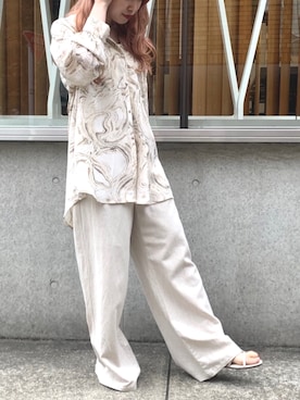 「マーブル柄」｜Raycassin_officialさん（レディース・155cm）の夏コーディネート