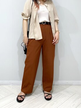 「RAY CASSIN（レイカズン）のアイテム（ハンドバッグ）」を使った、Raycassin_officialさん（レディース・152cm）の夏コーディネート