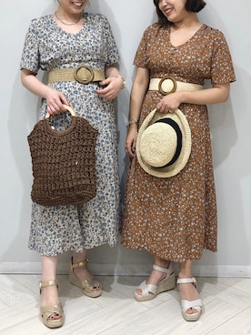 「RAY CASSIN（レイカズン）のアイテム（帽子）」を使った、Raycassin_officialさん（レディース・152cm）の夏コーディネート