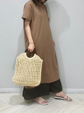 「RAY CASSIN（レイカズン）のアイテム（ワンピース/ドレス）」を使った、Raycassin_officialさん（レディース・155cm）の夏コーディネート
