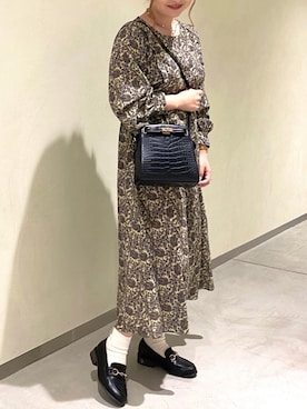 「RAY CASSIN（レイカズン）のアイテム（ワンピース/ドレス）」を使った、Raycassin_officialさん（レディース・155cm）の秋コーディネート